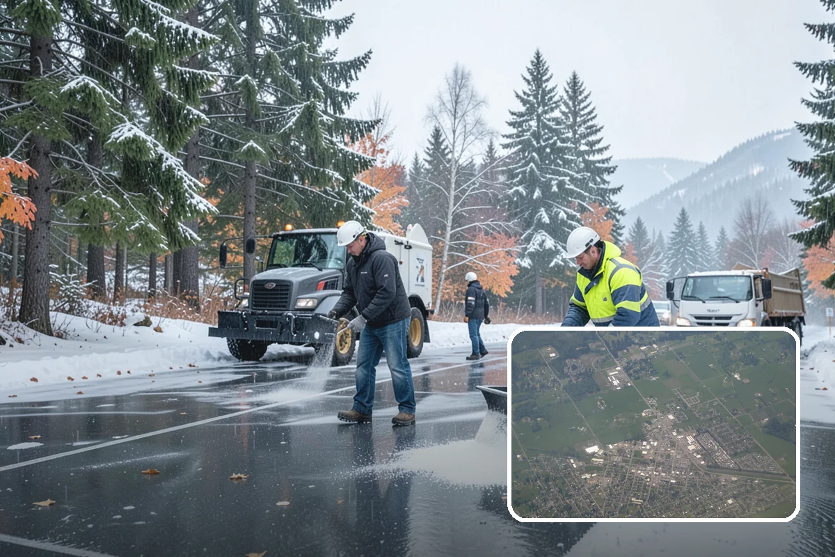 HOA Snow Plowing in Enumclaw, King County, WA - One seasonal contract covering all private roads and common areas