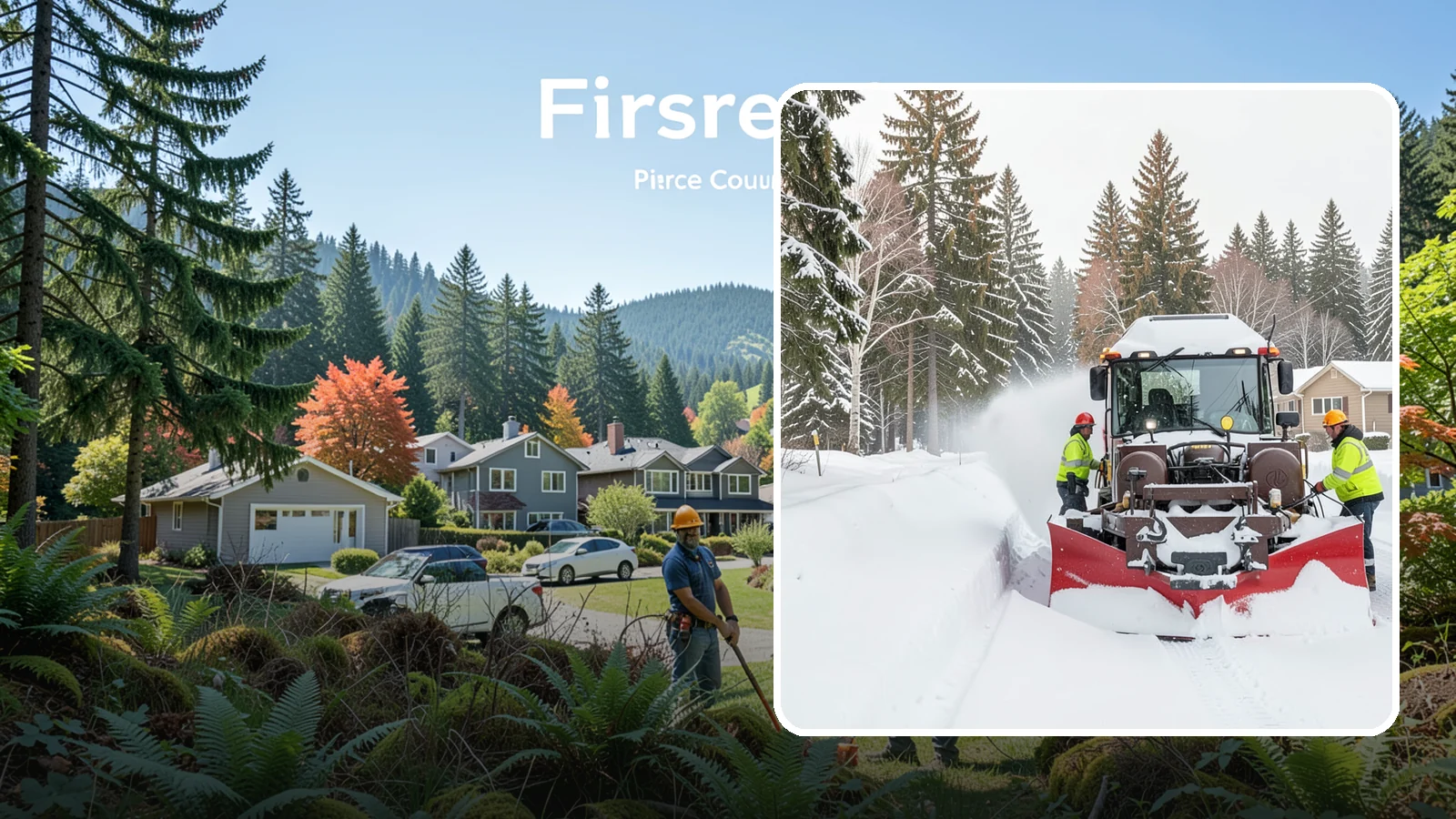 HOA Snow Plowing in Fircrest, Pierce County, WA - We plow HOA roads, guest lots, and shared entrances under one seasonal contract so the whole community stays connected during a...