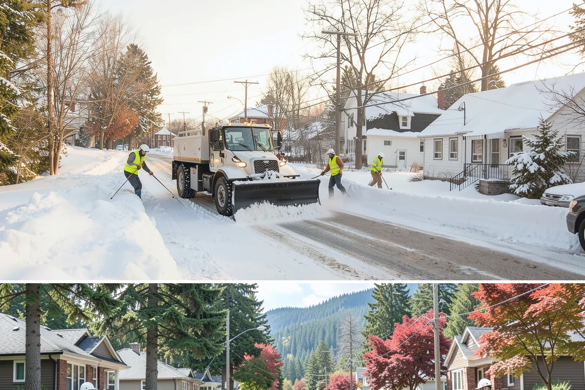 HOA Snow Plowing in Hunts Point, King County, WA - Approve the seasonal contract before winter so the association avoids scrambling for a plow after the first storm warning.