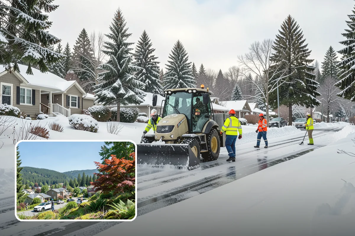 HOA Snow Plowing in Index, Snohomish County, WA - One seasonal contract covering all private roads and common areas
