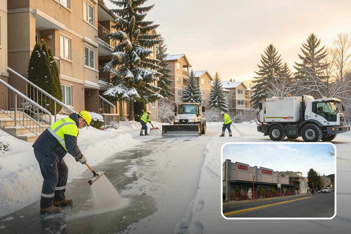 HOA Snow Plowing in Issaquah, King County, WA - One seasonal contract covering all private roads and common areas