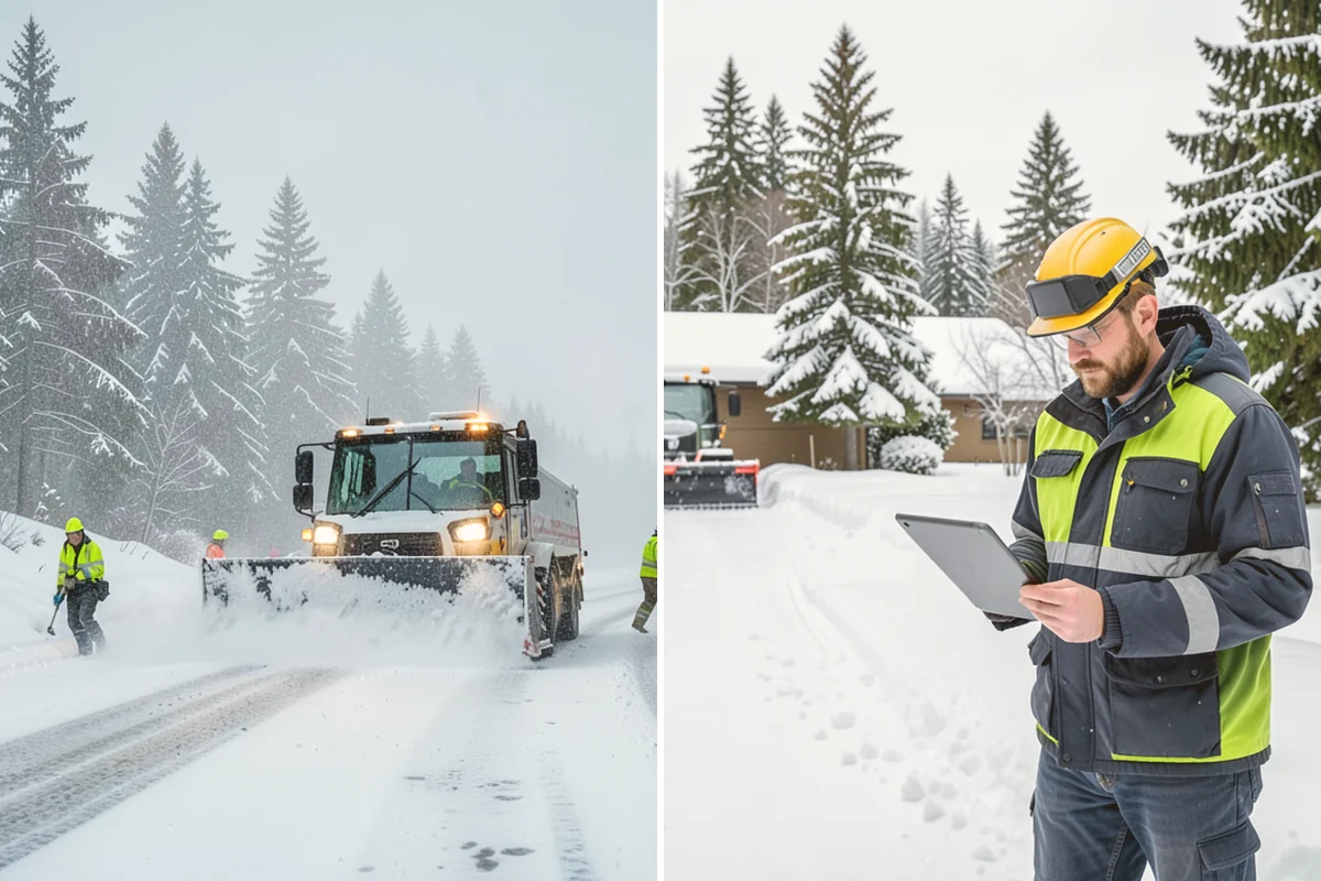 HOA Snow Plowing in Kirkland, King County, WA - Meet with the board to map private roads, common lots, and priority intersections