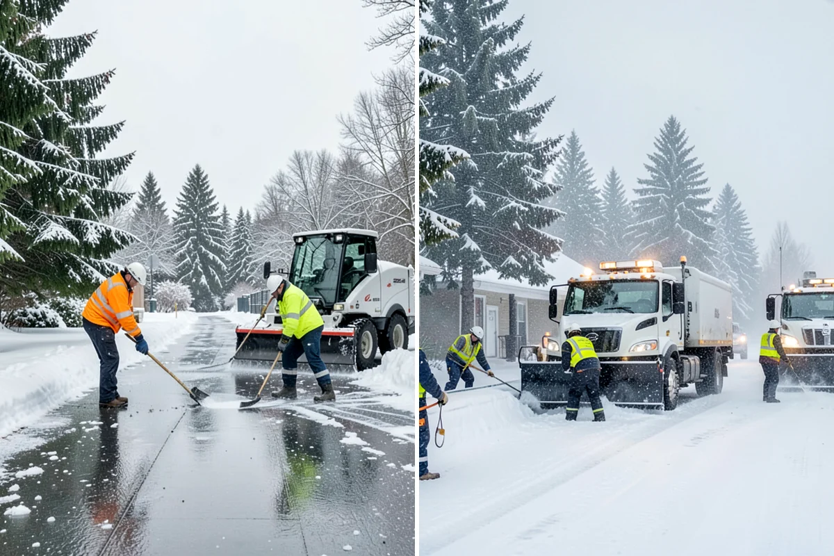 HOA Snow Plowing in Lakewood, Pierce County, WA - Meet with the board to map private roads, common lots, and priority intersections