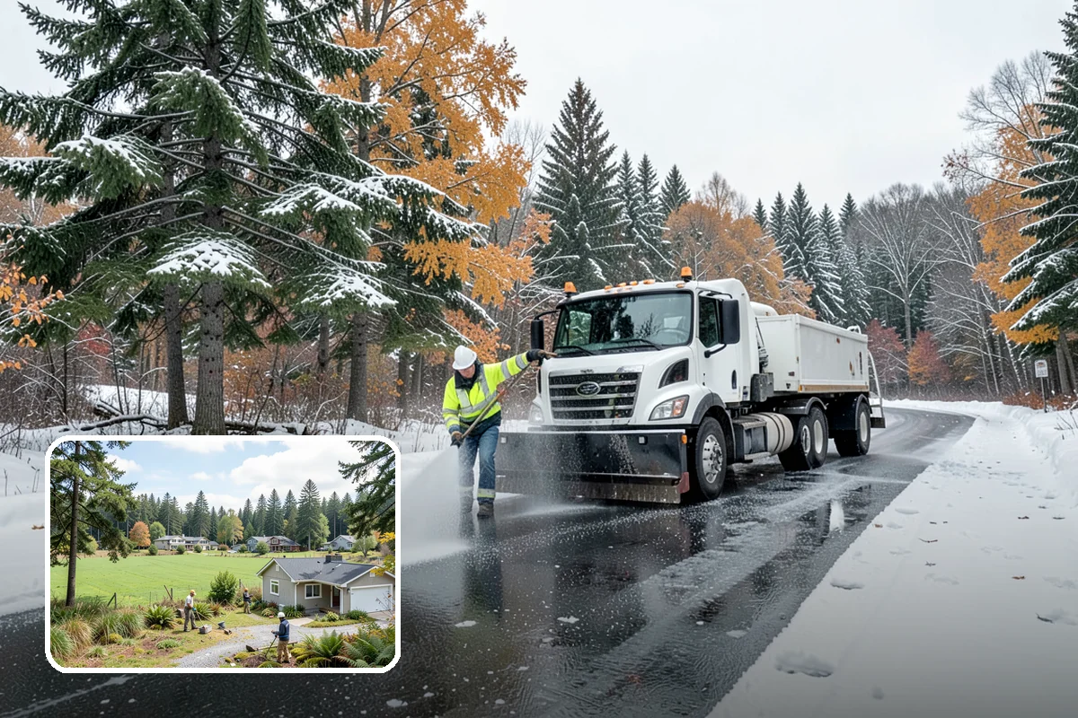 HOA Snow Plowing in Lyman, Skagit County, WA - One seasonal contract covering all private roads and common areas