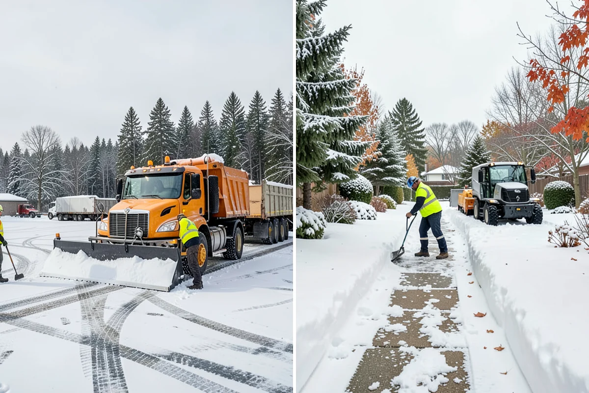 HOA Snow Plowing in Maple Valley, King County, WA - Meet with the board to map private roads, common lots, and priority intersections