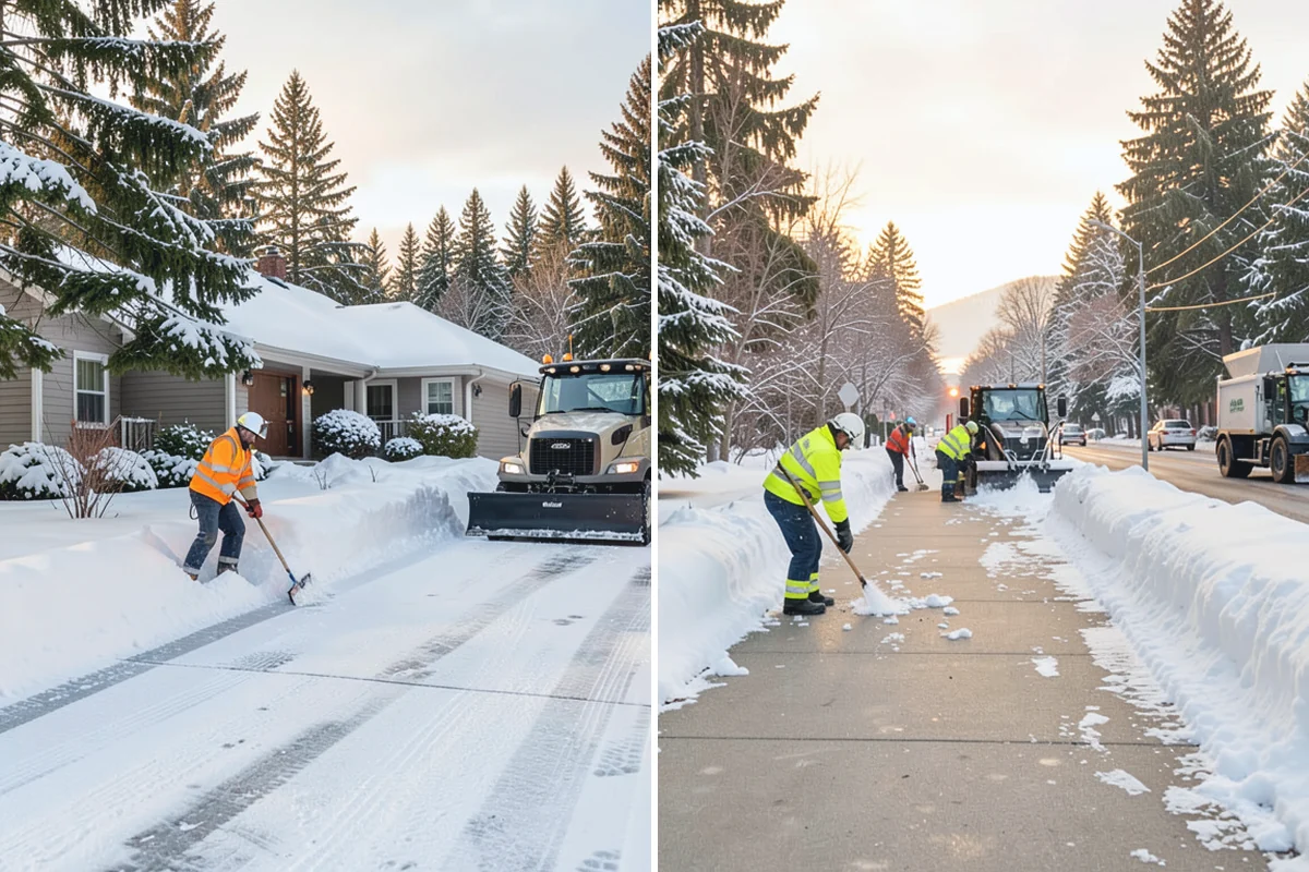 HOA Snow Plowing in Marysville, Snohomish County, WA - Meet with the board to map private roads, common lots, and priority intersections