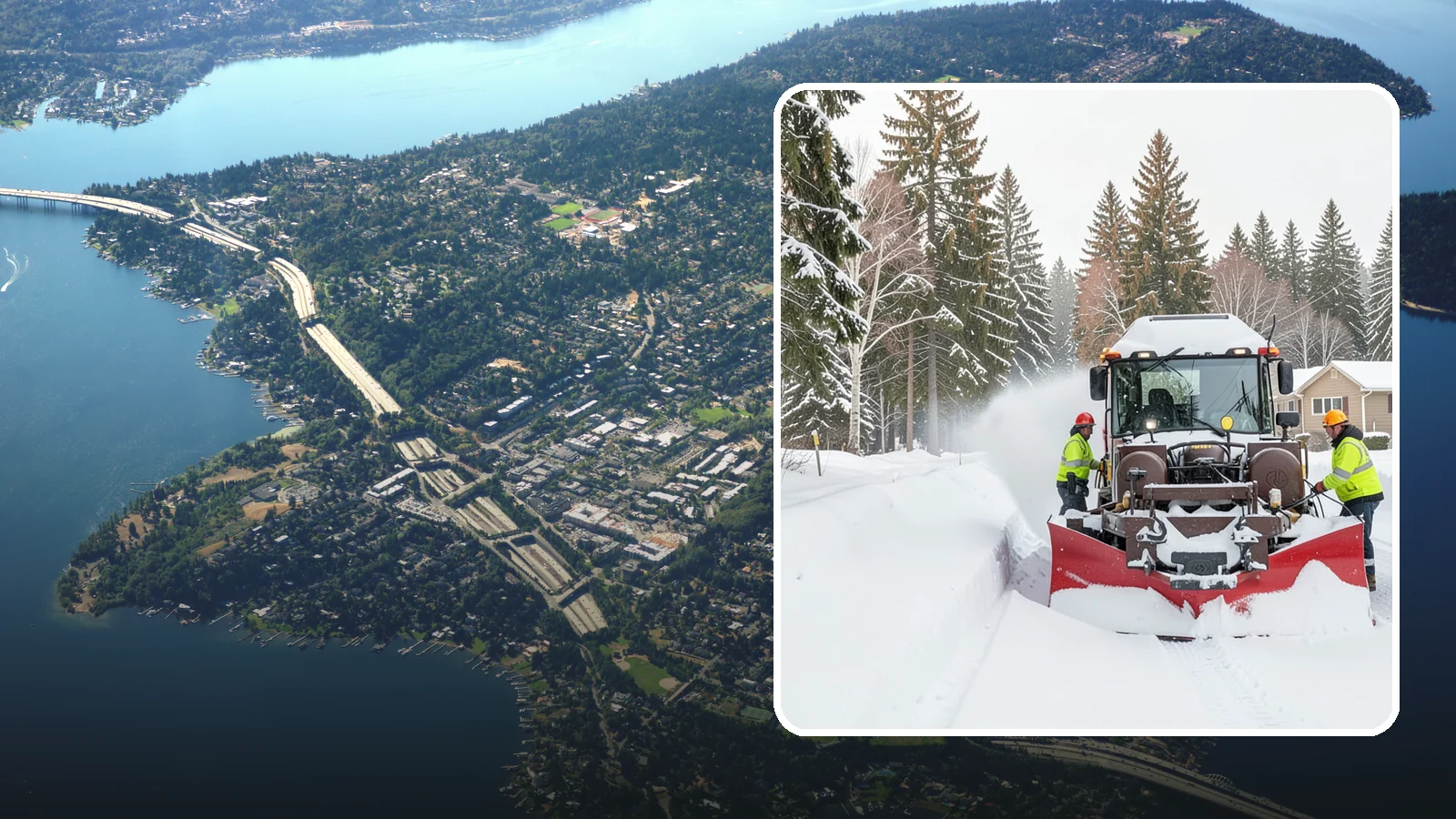 HOA Snow Plowing in Mercer Island, King County, WA - We plow HOA roads, guest lots, and shared entrances under one seasonal contract so the whole community stays connected during a...