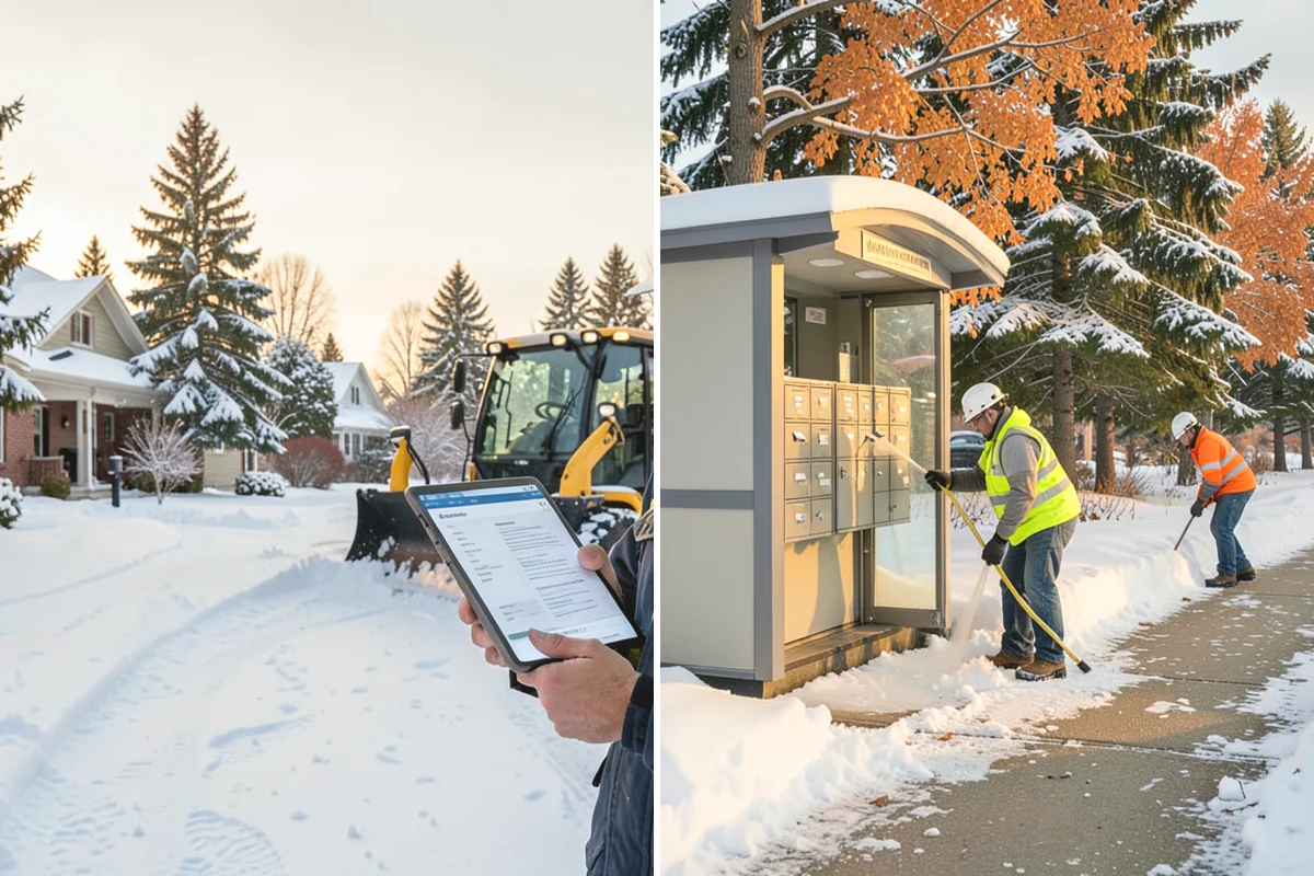 HOA Snow Plowing in Mercer Island, King County, WA - Meet with the board to map private roads, common lots, and priority intersections