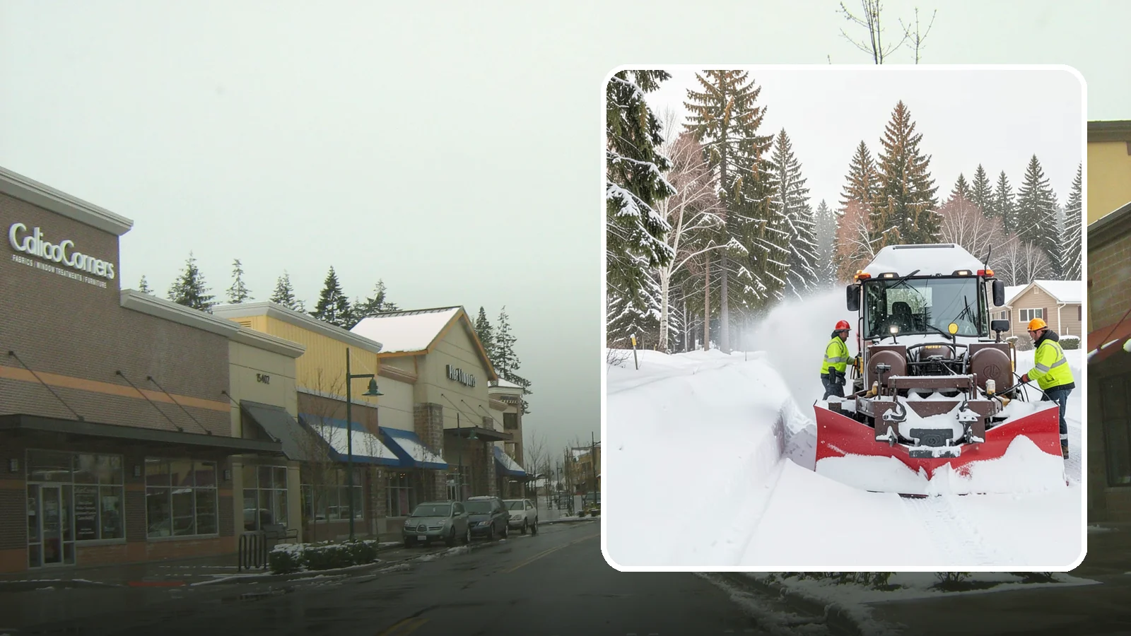 HOA Snow Plowing in Mill Creek, Snohomish County, WA - We plow HOA roads, guest lots, and shared entrances under one seasonal contract so the whole community stays connected during a...