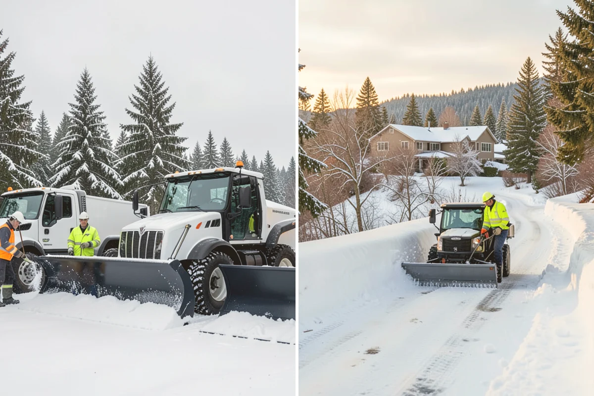 HOA Snow Plowing in Milton, King County, WA - Meet with the board to map private roads, common lots, and priority intersections