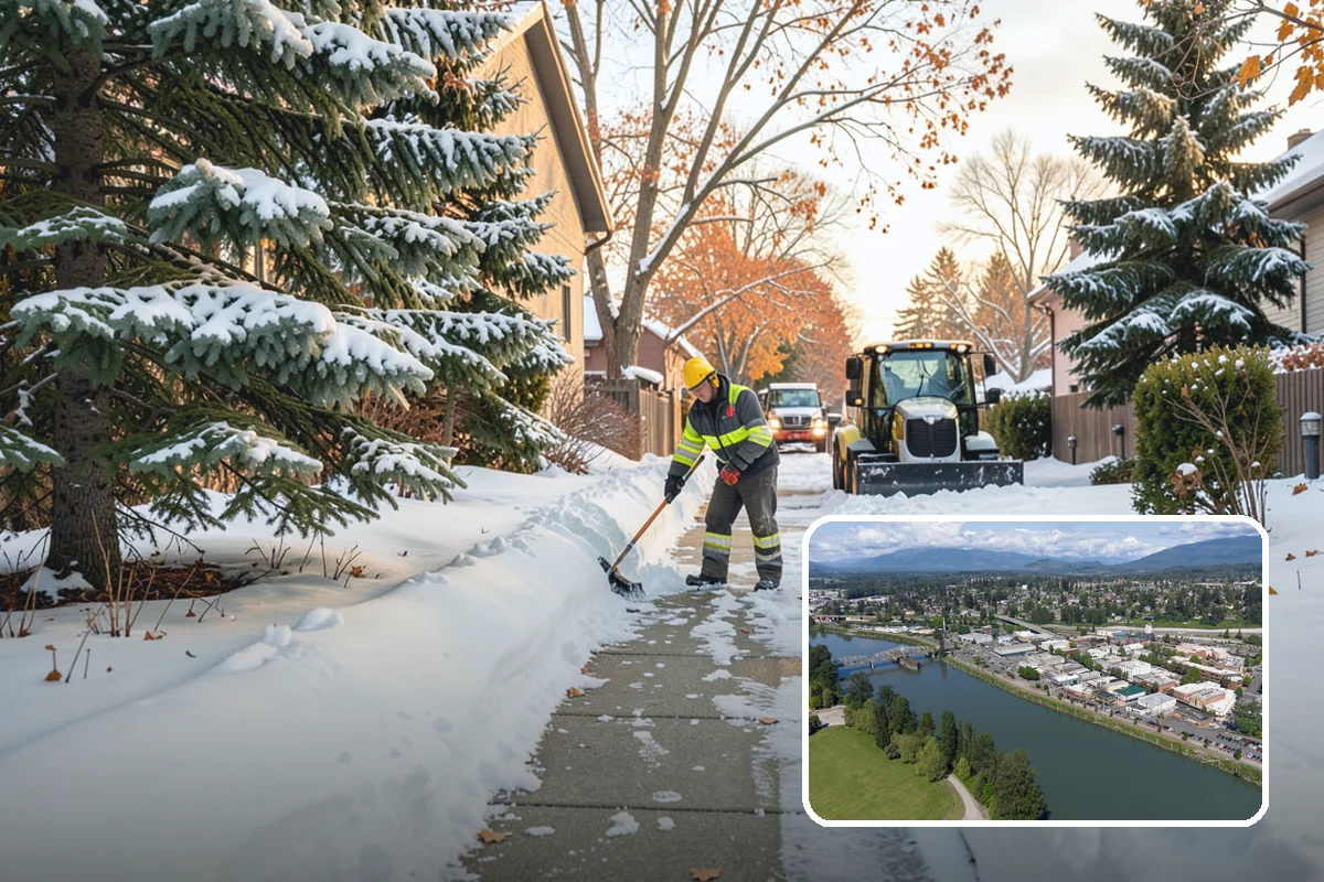 HOA Snow Plowing in Mount Vernon, Skagit County, WA - One seasonal contract covering all private roads and common areas