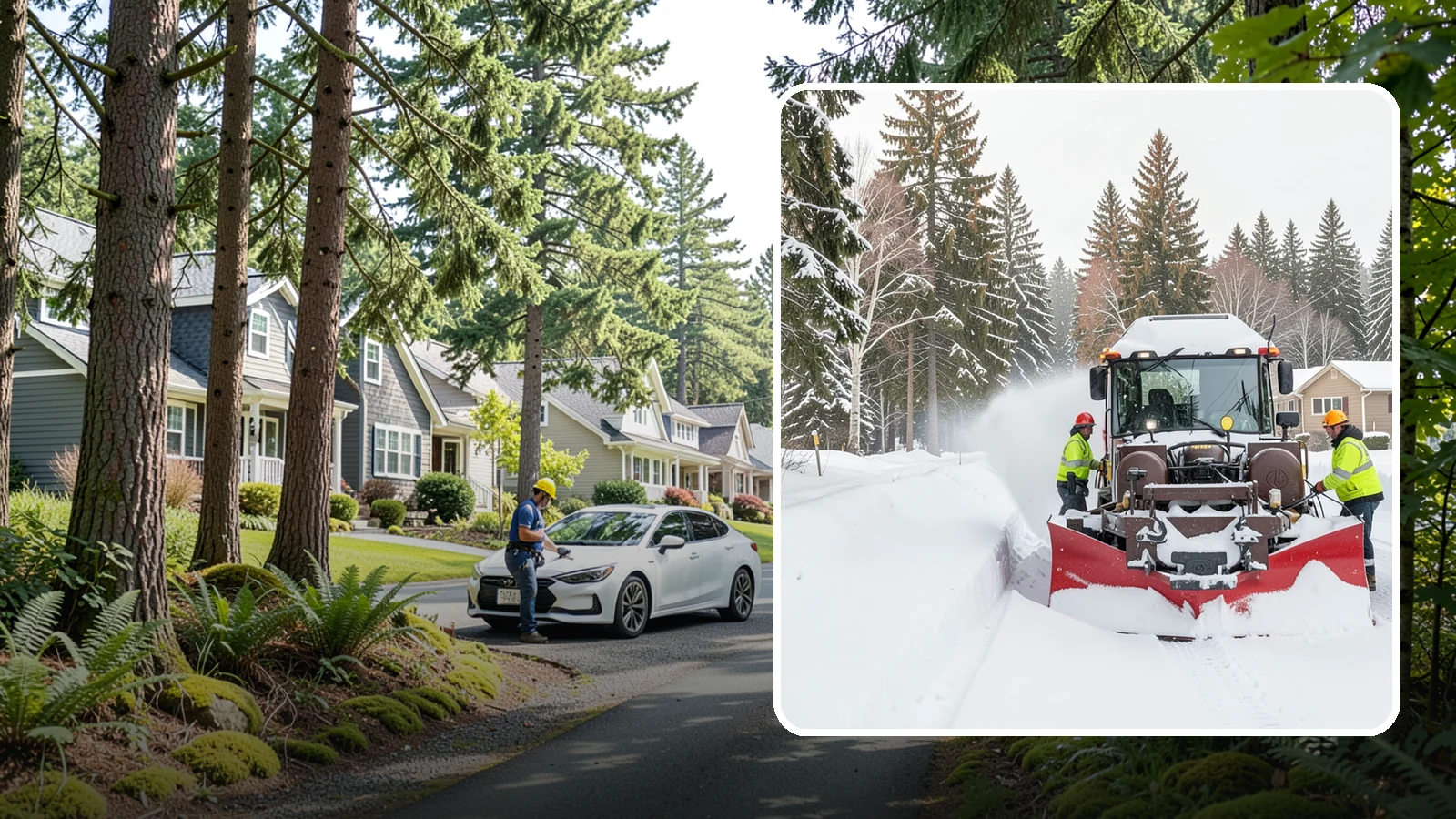 HOA Snow Plowing in Normandy Park, King County, WA - We plow HOA roads, guest lots, and shared entrances under one seasonal contract so the whole community stays connected during a...