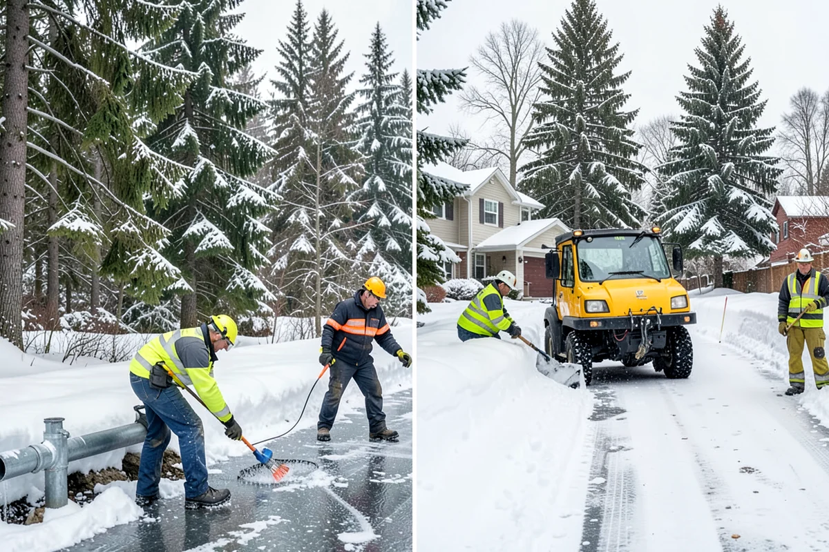 HOA Snow Plowing in Normandy Park, King County, WA - Meet with the board to map private roads, common lots, and priority intersections