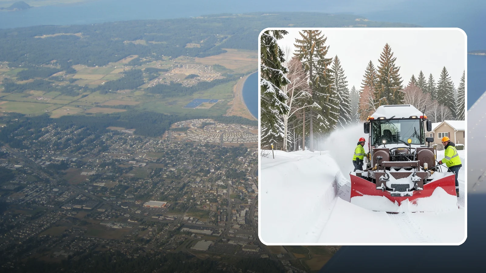 HOA Snow Plowing in Oak Harbor, Island County, WA - We plow HOA roads, guest lots, and shared entrances under one seasonal contract so the whole community stays connected during a...