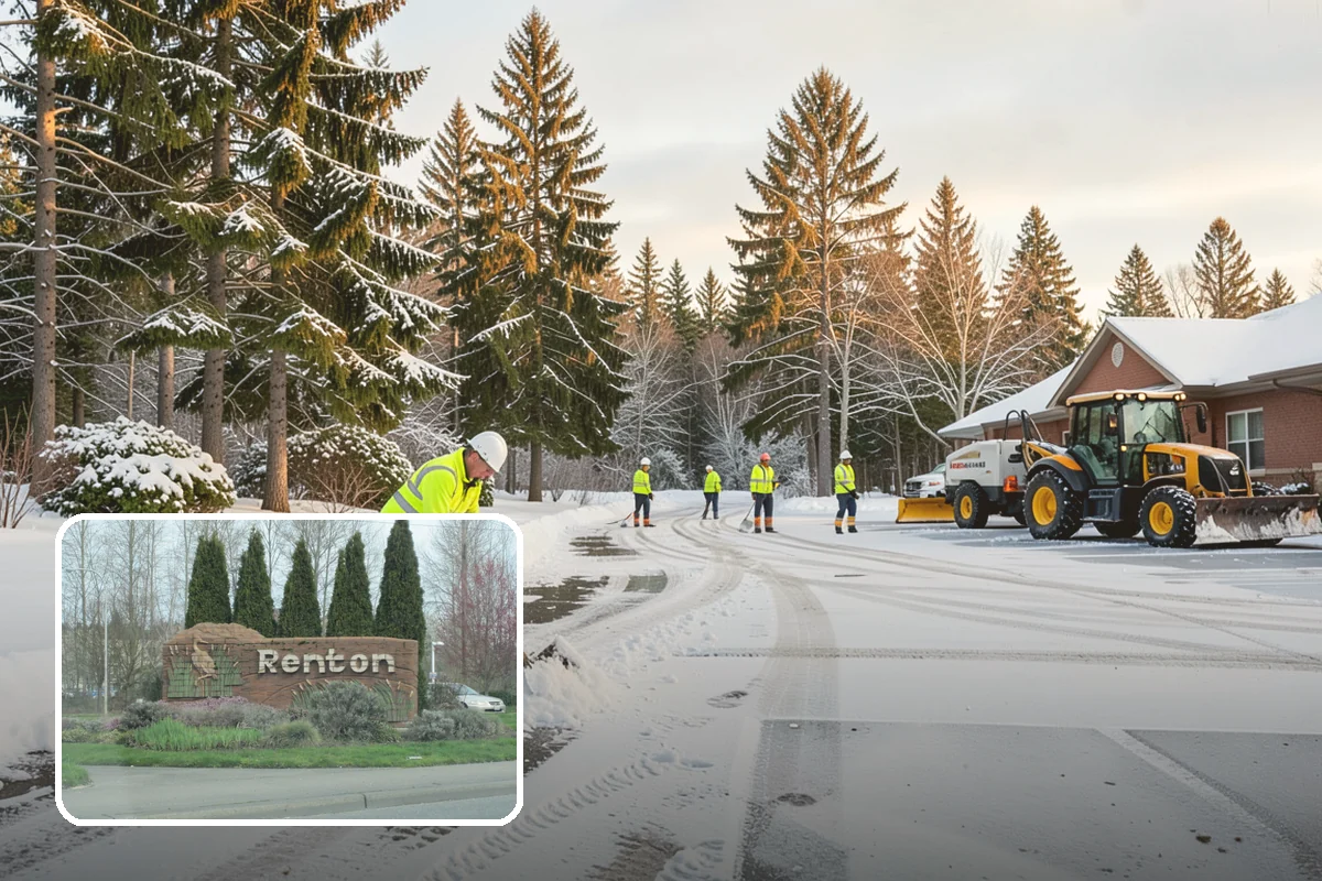 HOA Snow Plowing in Renton, King County, WA - One seasonal contract covering all private roads and common areas