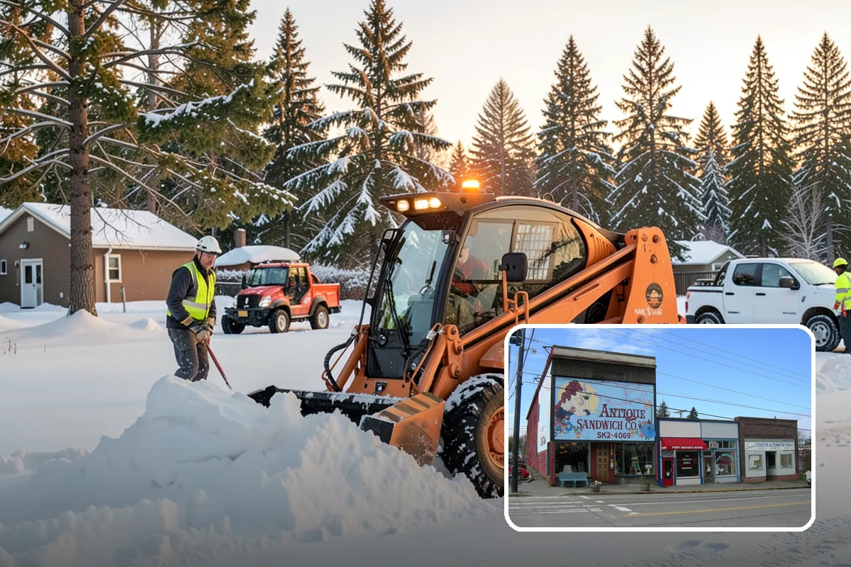 HOA Snow Plowing in Ruston, Pierce County, WA - One seasonal contract covering all private roads and common areas