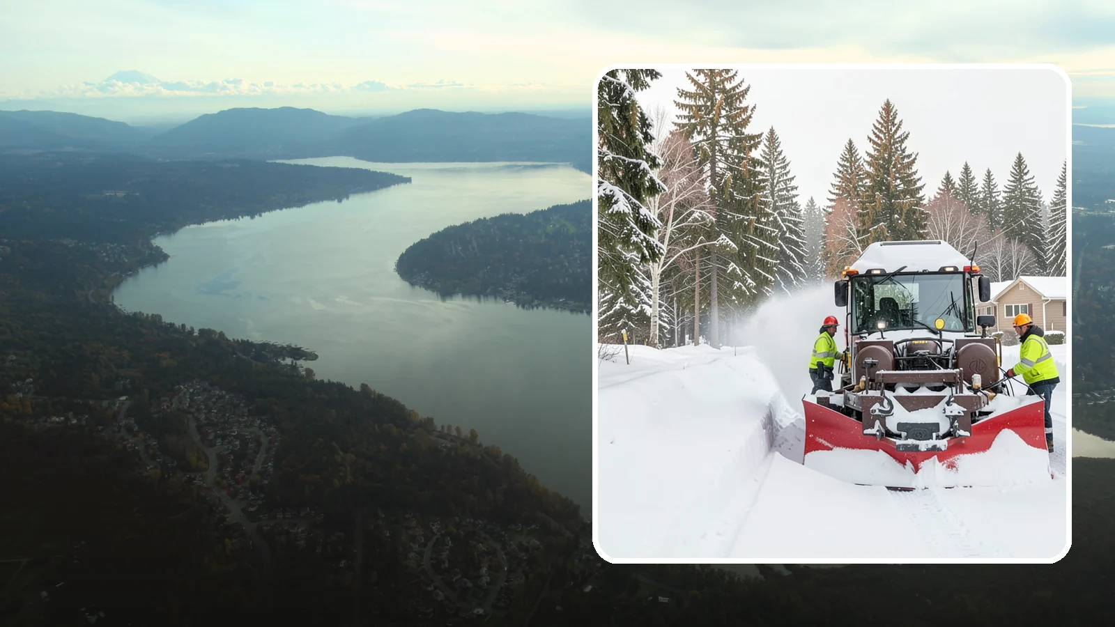 HOA Snow Plowing in Sammamish, King County, WA - We plow HOA roads, guest lots, and shared entrances under one seasonal contract so the whole community stays connected during a...