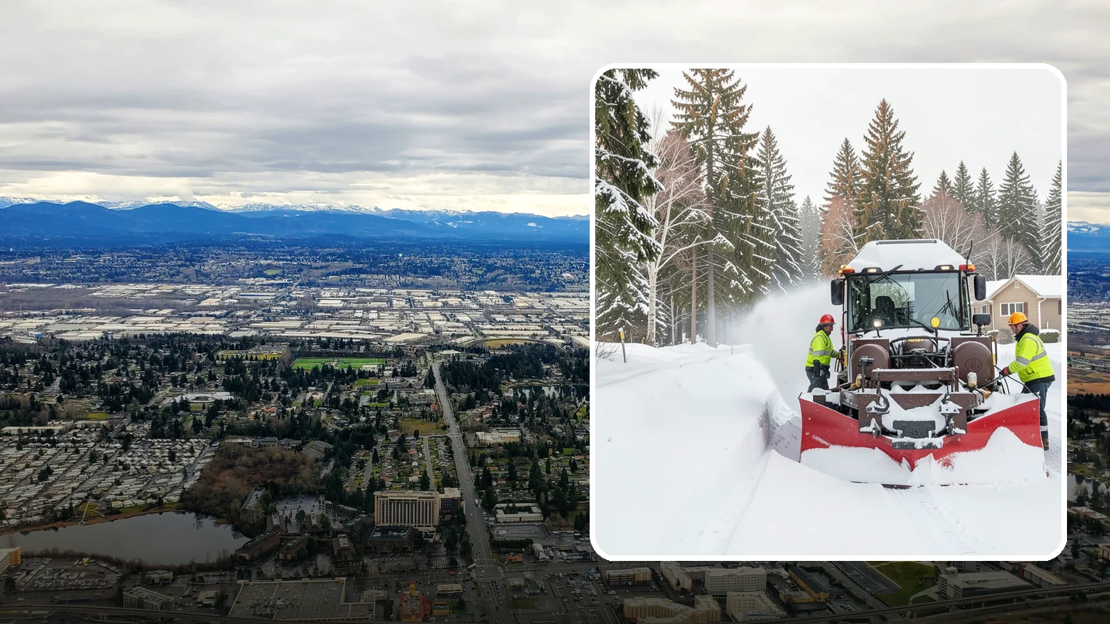 HOA Snow Plowing in SeaTac, King County, WA - We plow HOA roads, guest lots, and shared entrances under one seasonal contract so the whole community stays connected during a...