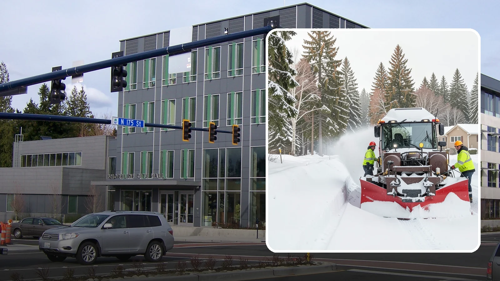 HOA Snow Plowing in Shoreline, King County, WA - We plow HOA roads, guest lots, and shared entrances under one seasonal contract so the whole community stays connected during a...