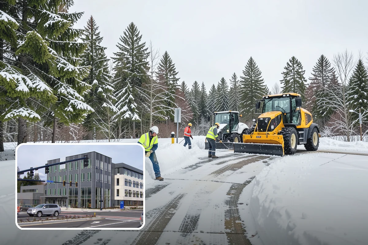 HOA Snow Plowing in Shoreline, King County, WA - One seasonal contract covering all private roads and common areas