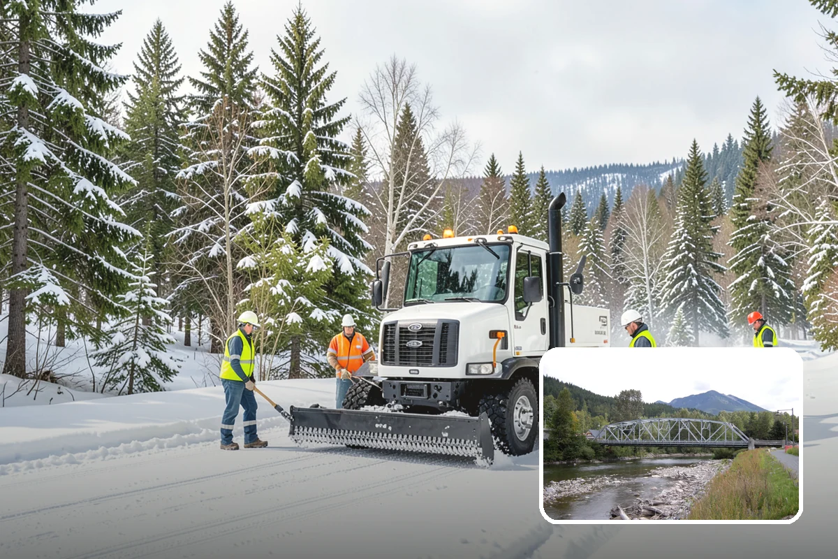 HOA Snow Plowing in Skykomish, King County, WA - One seasonal contract covering all private roads and common areas