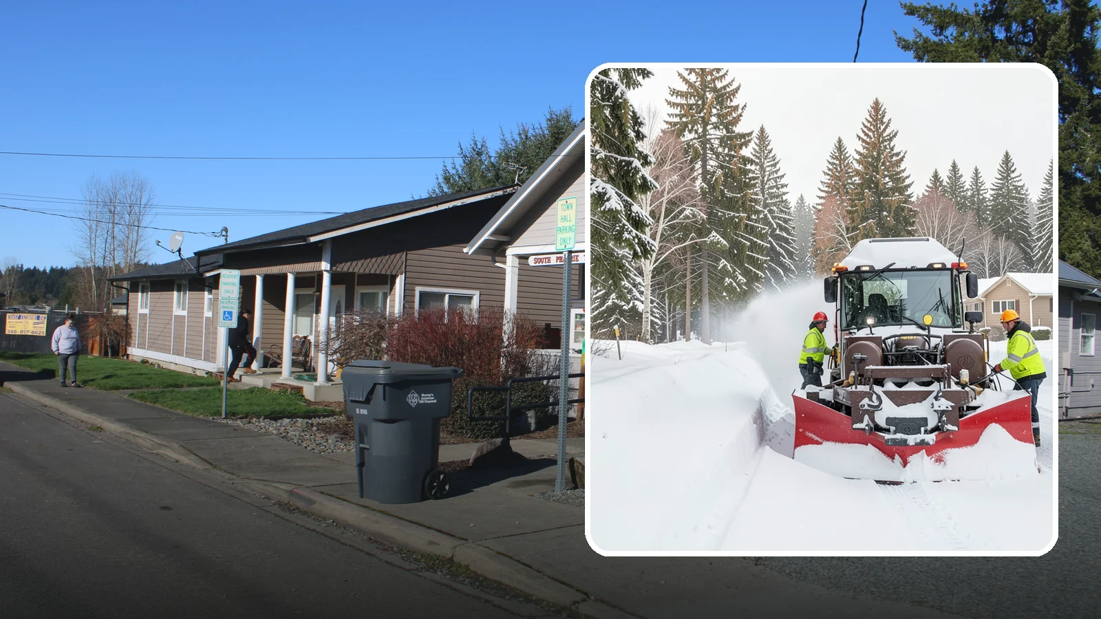 HOA Snow Plowing in South Prairie, Pierce County, WA - We plow HOA roads, guest lots, and shared entrances under one seasonal contract so the whole community stays connected during a...