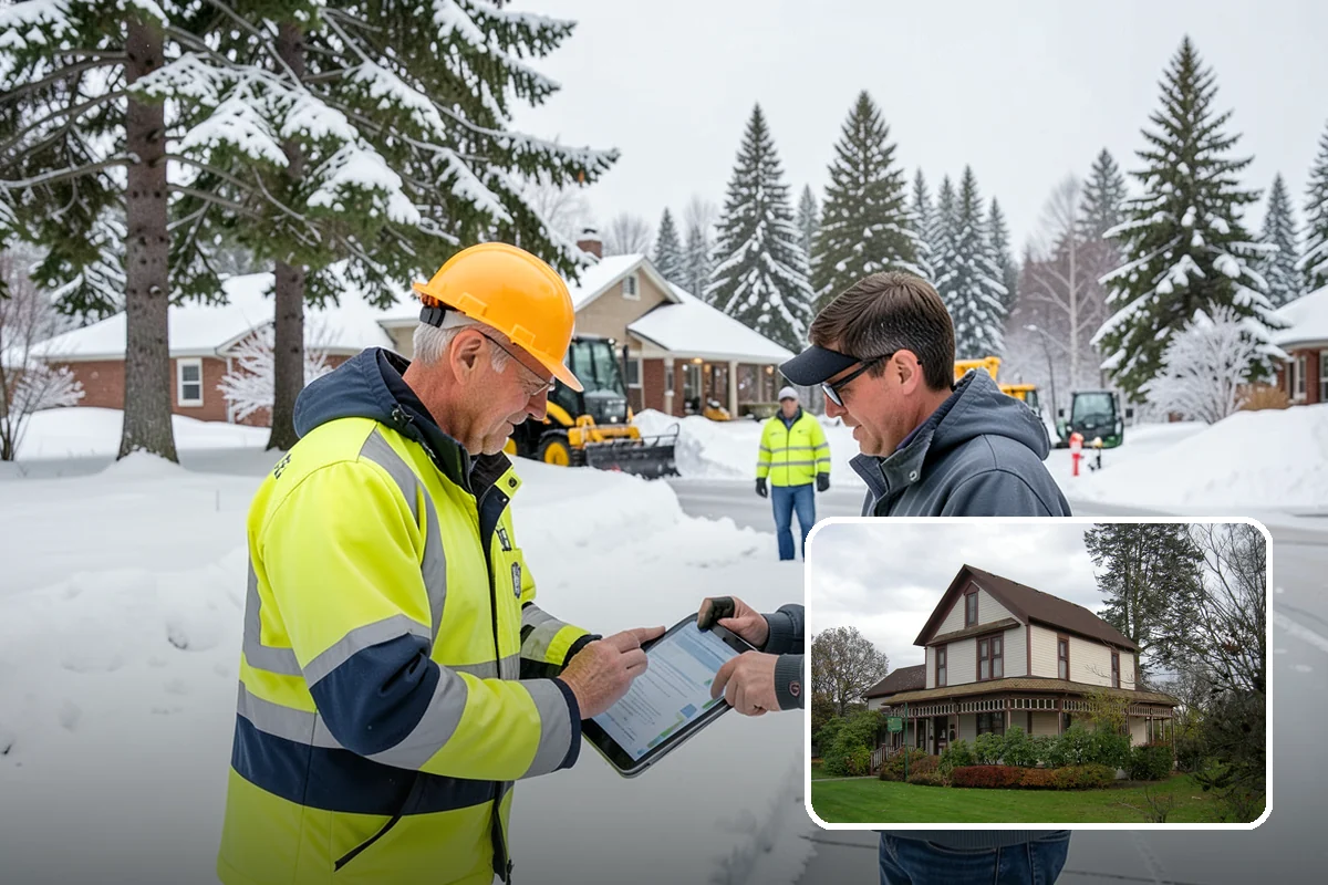 HOA Snow Plowing in Sumner, Pierce County, WA - One seasonal contract covering all private roads and common areas