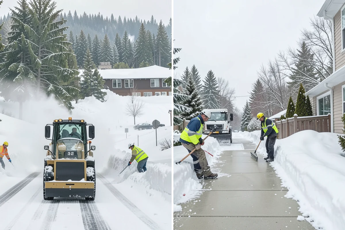 HOA Snow Plowing in Wilkeson, Pierce County, WA - Meet with the board to map private roads, common lots, and priority intersections