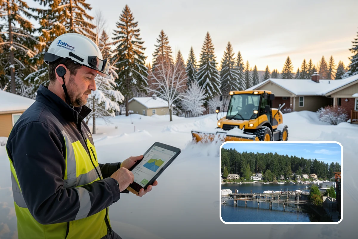 HOA Snow Removal in Gig Harbor, Pierce County, WA - Community-wide coverage under one contract