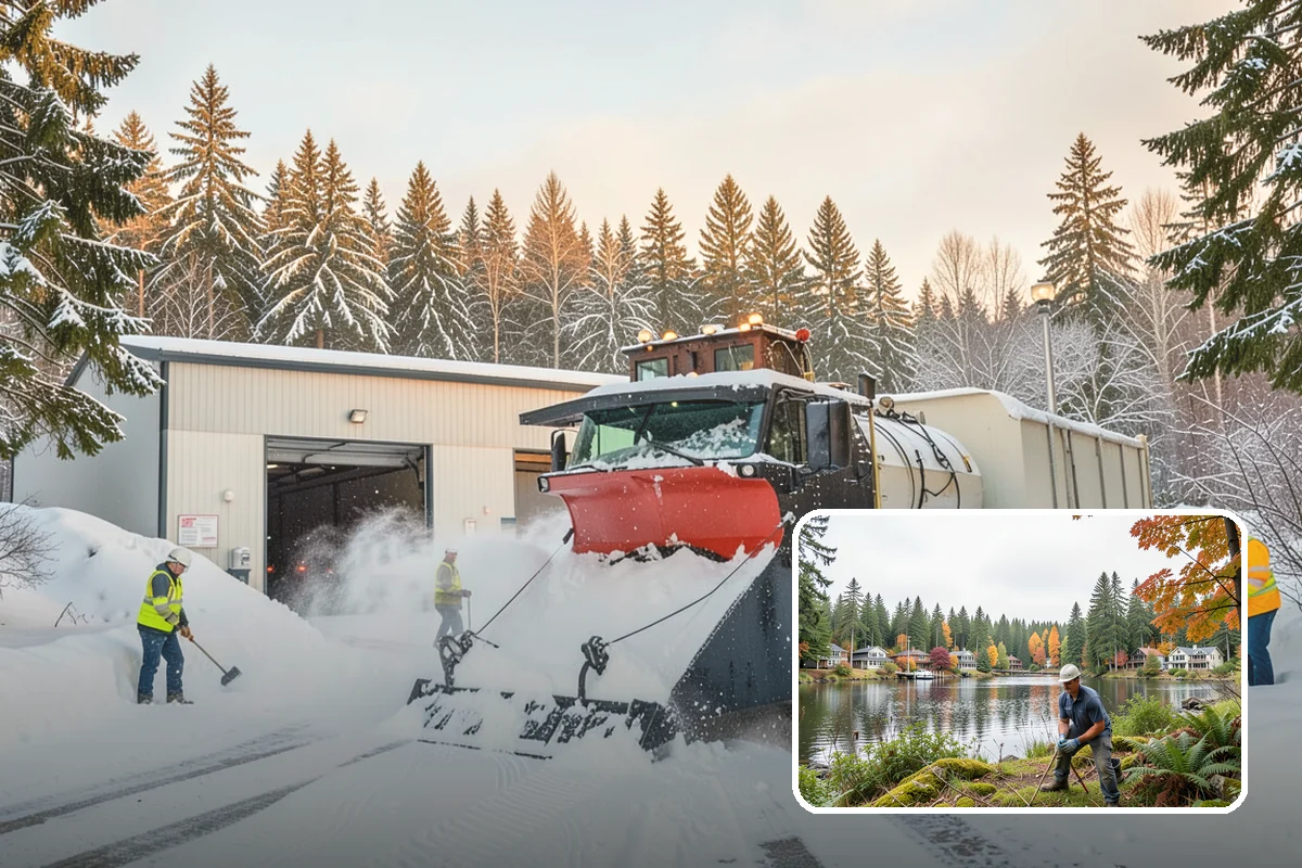 HOA Snow Removal in La Conner, Skagit County, WA - Community-wide coverage under one contract
