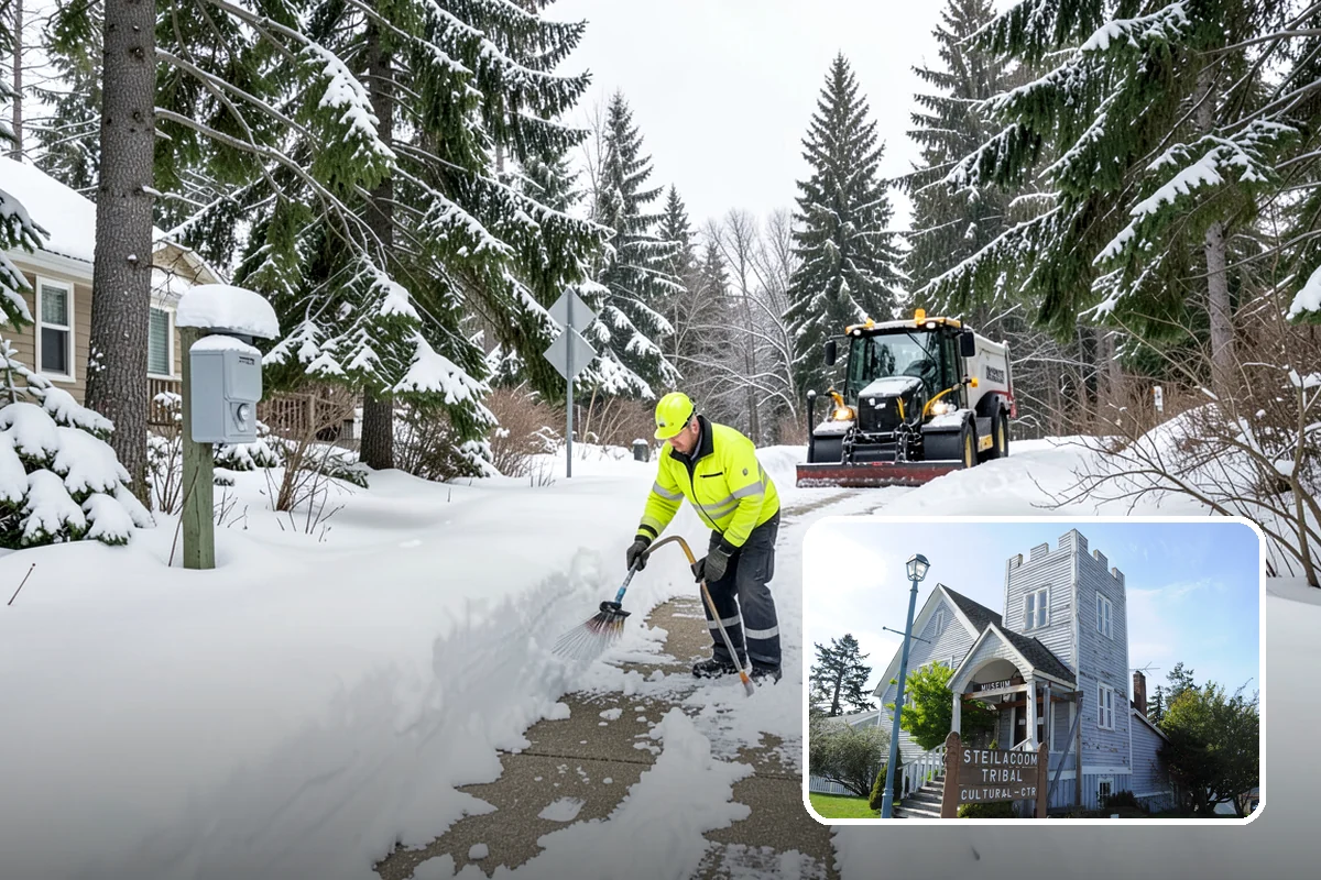 HOA Snow Removal in Steilacoom, Pierce County, WA - Community-wide coverage under one contract
