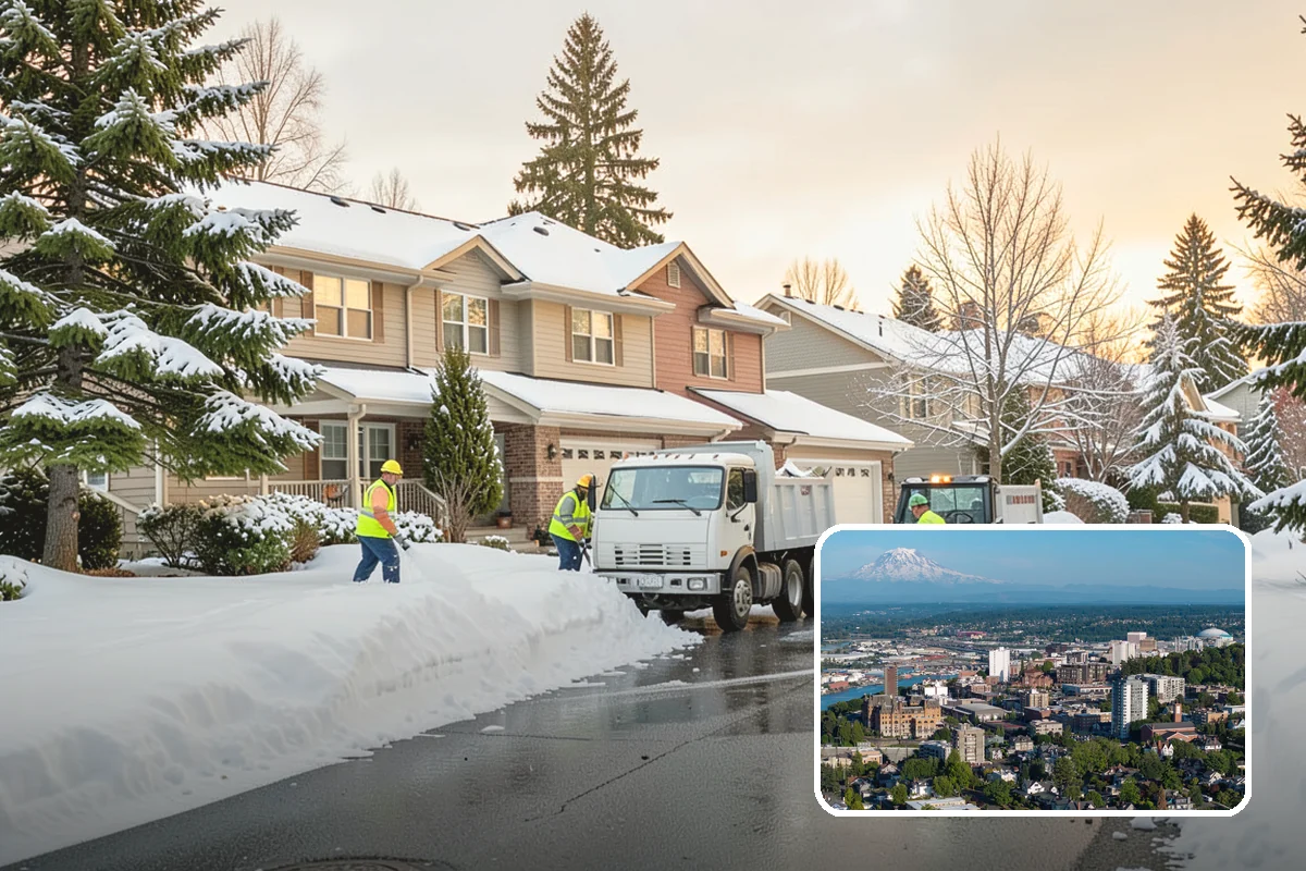 HOA Snow Removal in Tacoma, Pierce County, WA - Community-wide coverage under one contract