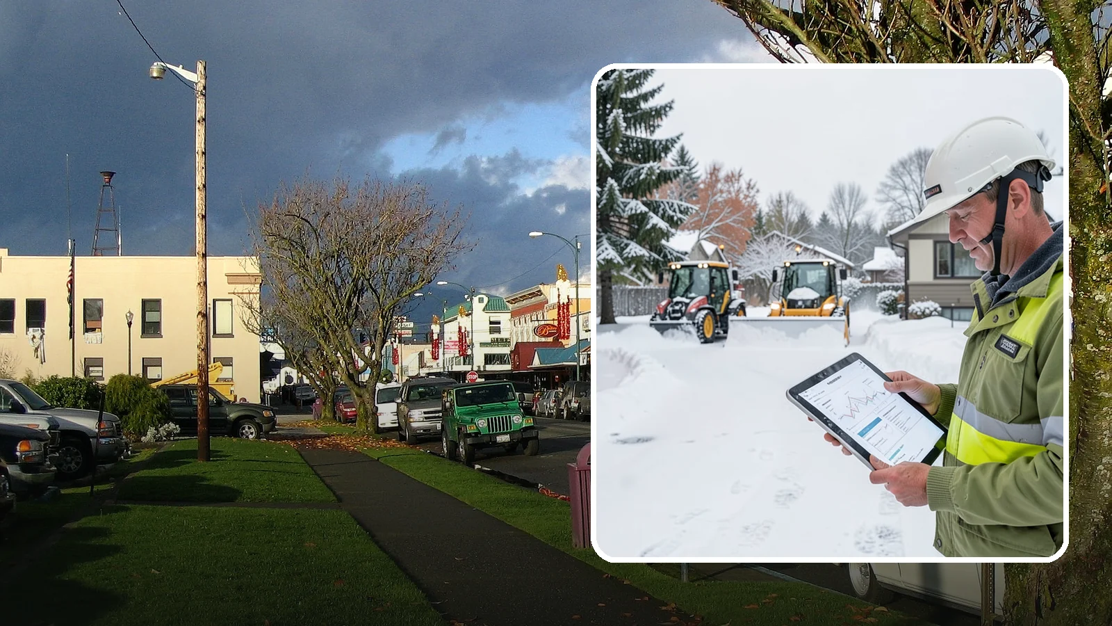 Holiday Snow Removal in Arlington, Snohomish County, WA - We keep Western Washington homes and businesses accessible through Thanksgiving, Christmas, and New Year's when a Cascade cold...