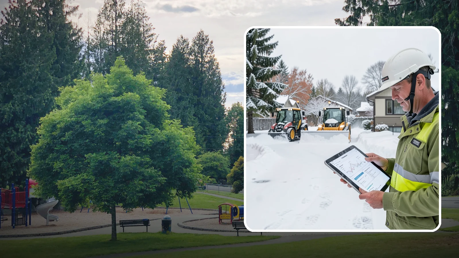 Holiday Snow Removal in Bonney Lake, Pierce County, WA - We keep Western Washington homes and businesses accessible through Thanksgiving, Christmas, and New Year's when a Cascade cold...