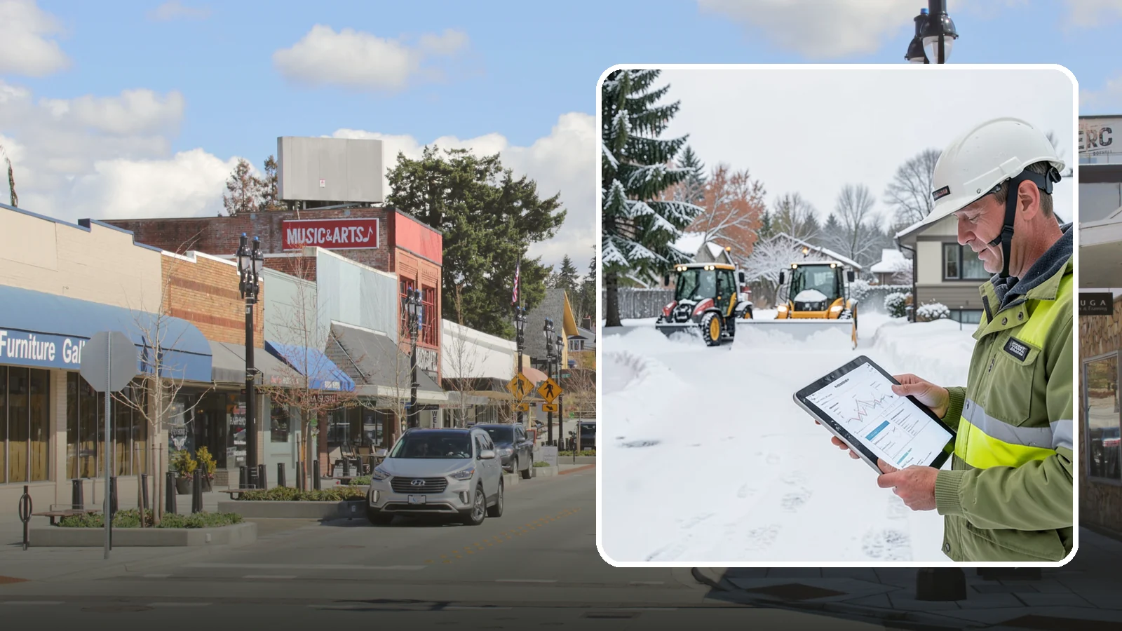 Holiday Snow Removal in Bothell, King County, WA - We keep Western Washington homes and businesses accessible through Thanksgiving, Christmas, and New Year's when a Cascade cold...