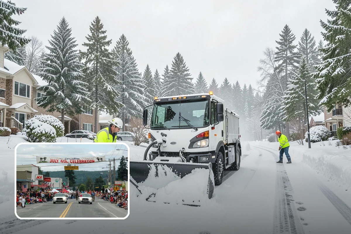 Holiday Snow Removal in Carnation, King County, WA - Guaranteed coverage on Thanksgiving, Christmas, and New Year's when many competitors are closed