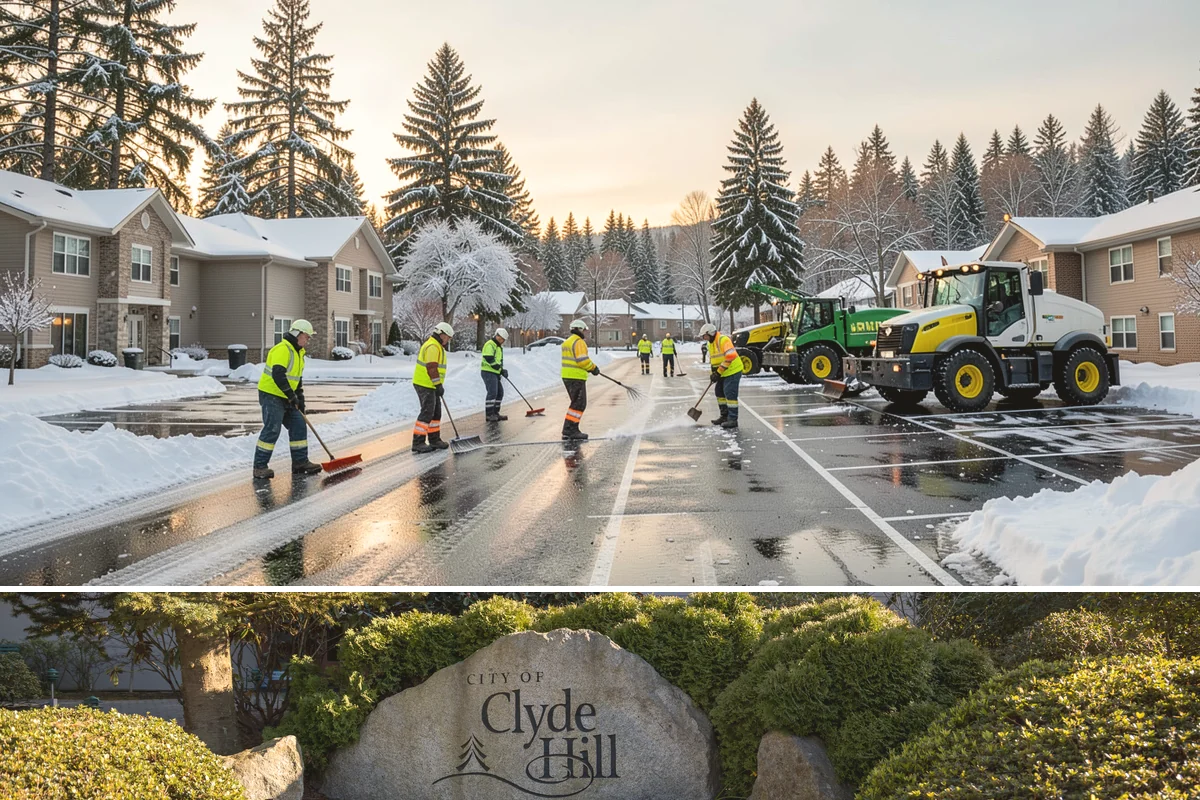 Holiday Snow Removal in Clyde Hill, King County, WA - Book holiday coverage by early November so your property is locked into a route before the first arctic outflow of the season.