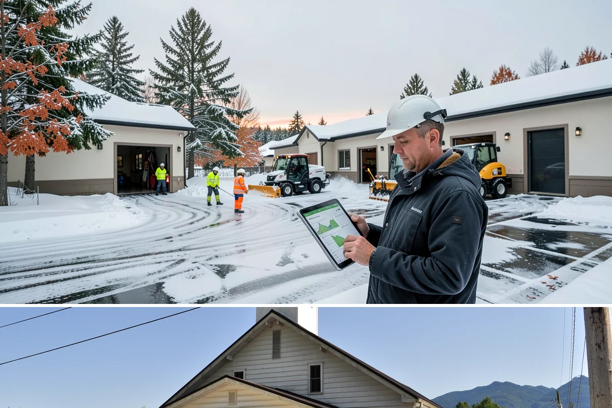 Holiday Snow Removal in Concrete, Skagit County, WA - Book holiday coverage by early November so your property is locked into a route before the first arctic outflow of the season.