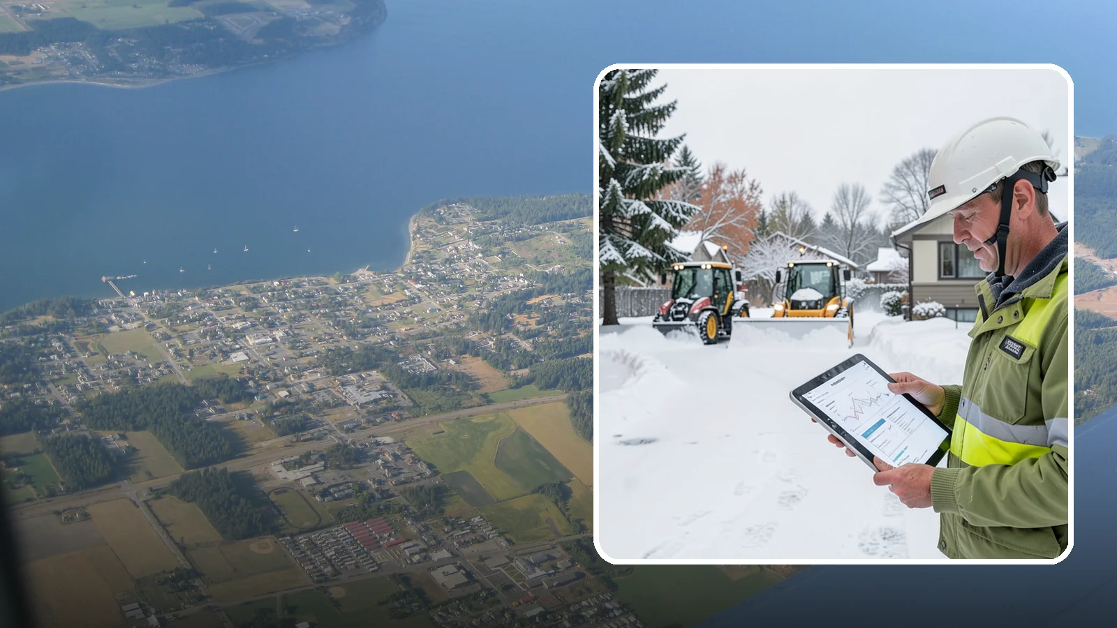 Holiday Snow Removal in Coupeville, Island County, WA - We keep Western Washington homes and businesses accessible through Thanksgiving, Christmas, and New Year's when a Cascade cold...