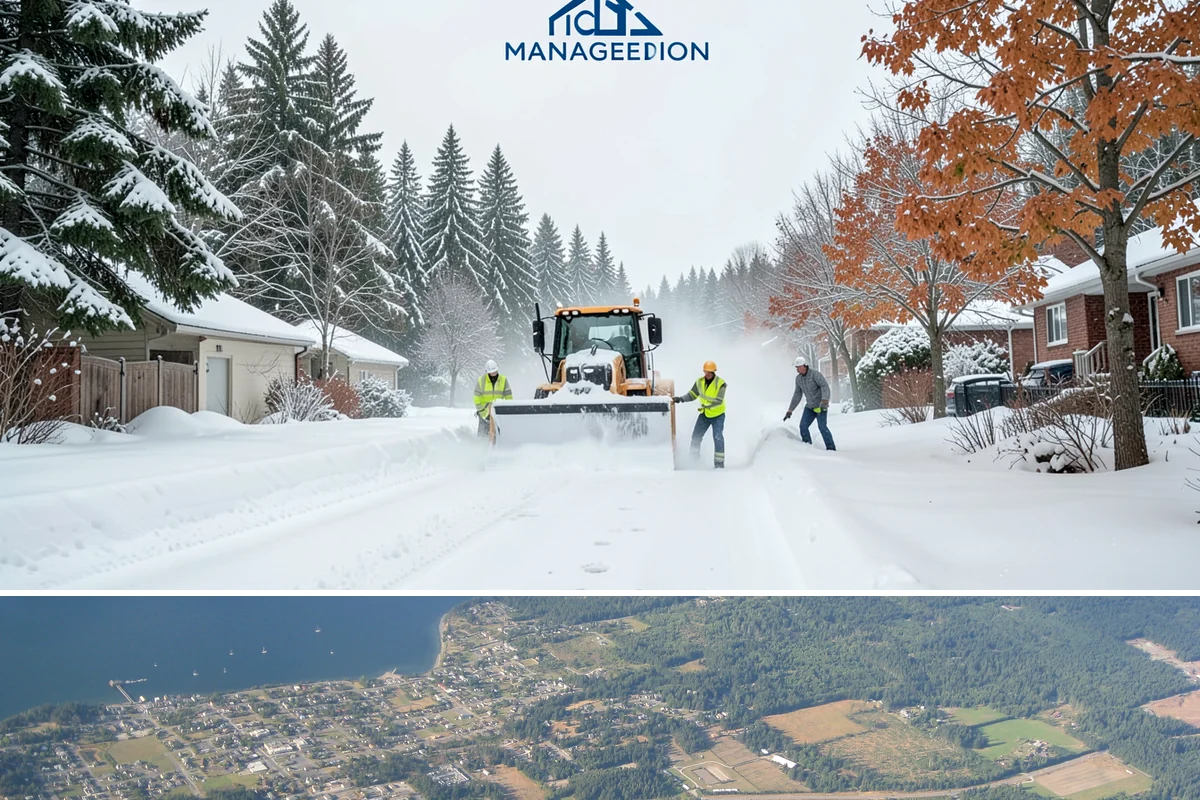 Holiday Snow Removal in Coupeville, Island County, WA - Book holiday coverage by early November so your property is locked into a route before the first arctic outflow of the season.