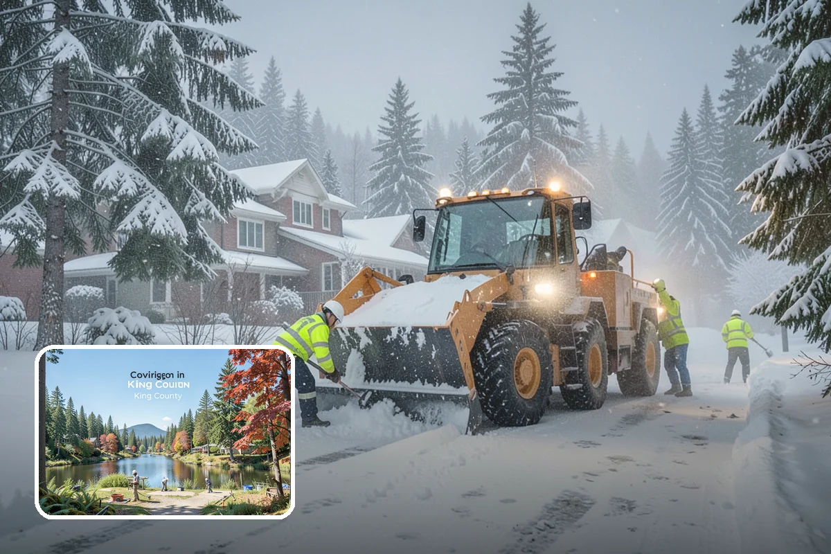 Holiday Snow Removal in Covington, King County, WA - Guaranteed coverage on Thanksgiving, Christmas, and New Year's when many competitors are closed
