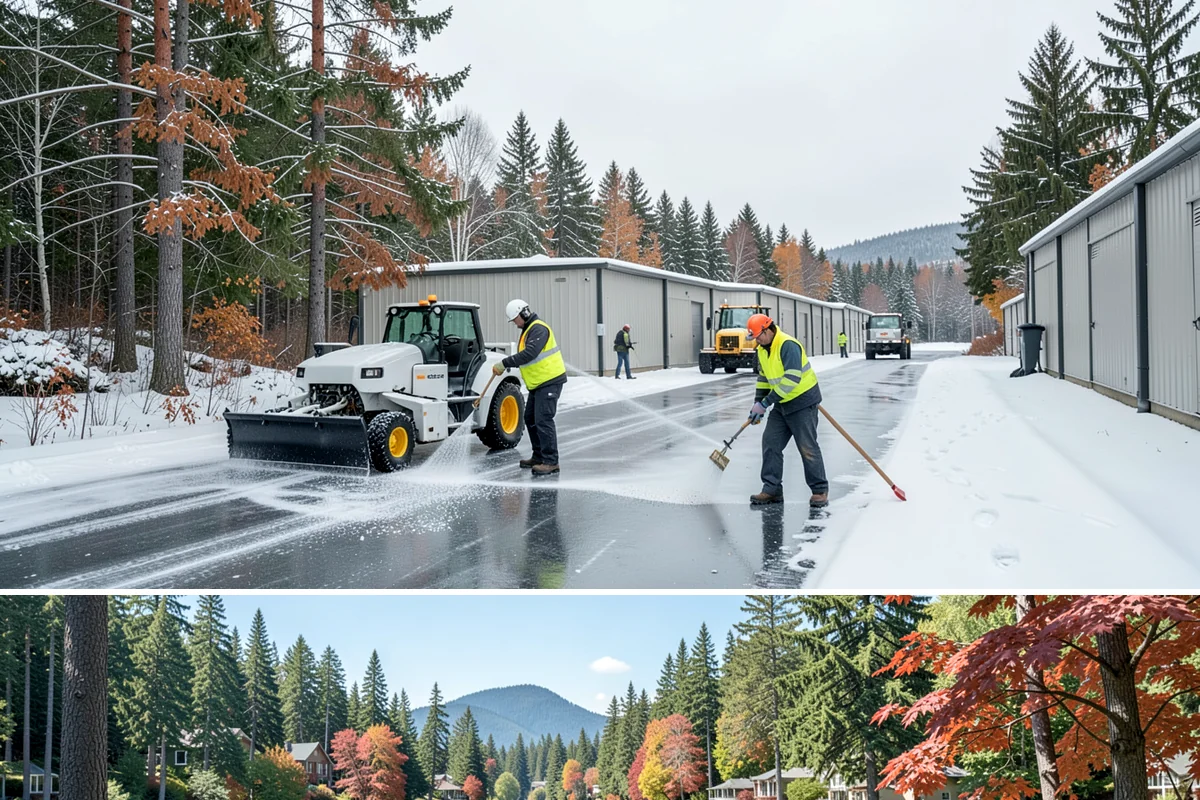 Holiday Snow Removal in Covington, King County, WA - Book holiday coverage by early November so your property is locked into a route before the first arctic outflow of the season.