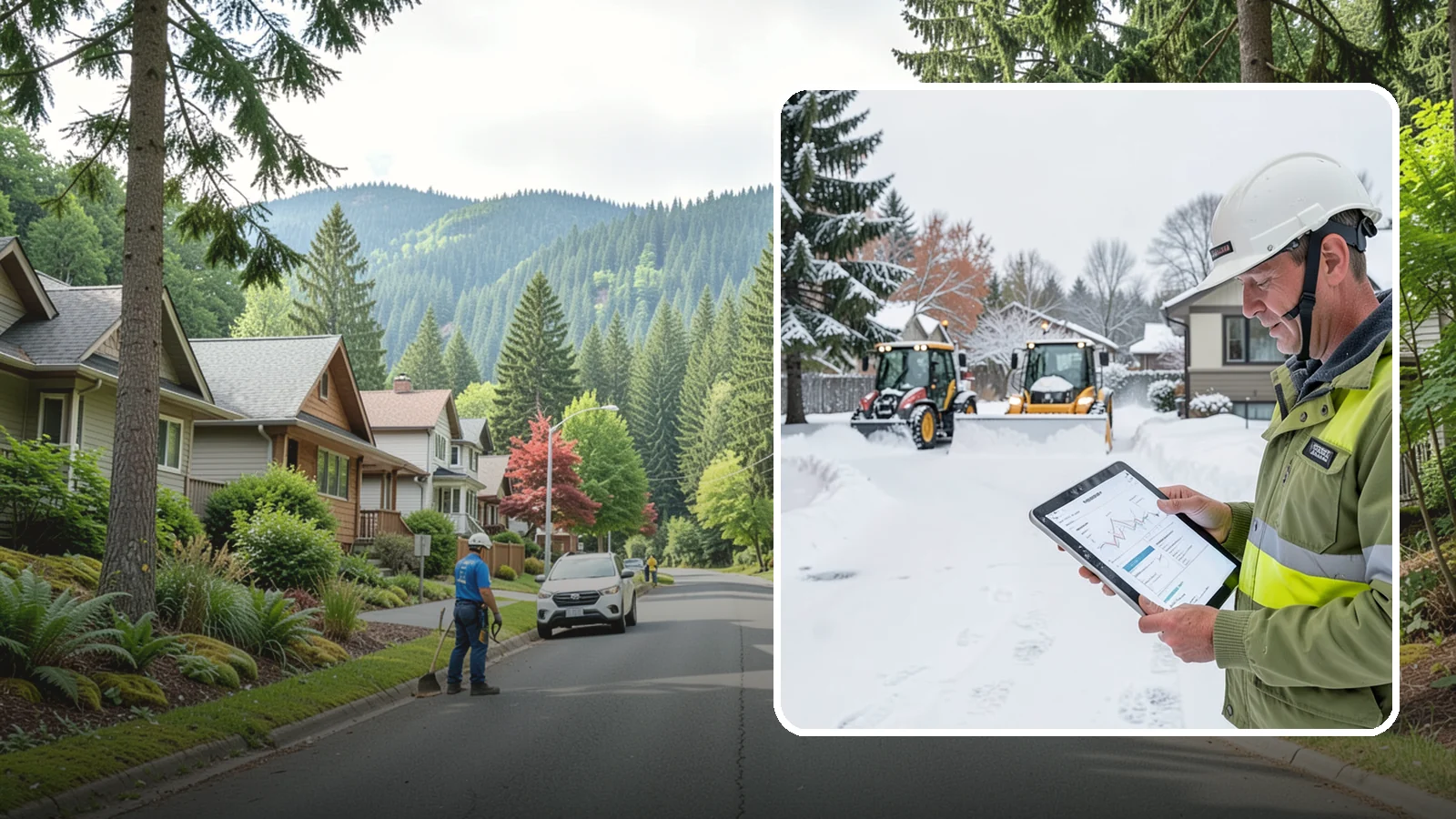 Holiday Snow Removal in Darrington, Snohomish County, WA - We keep Western Washington homes and businesses accessible through Thanksgiving, Christmas, and New Year's when a Cascade cold...