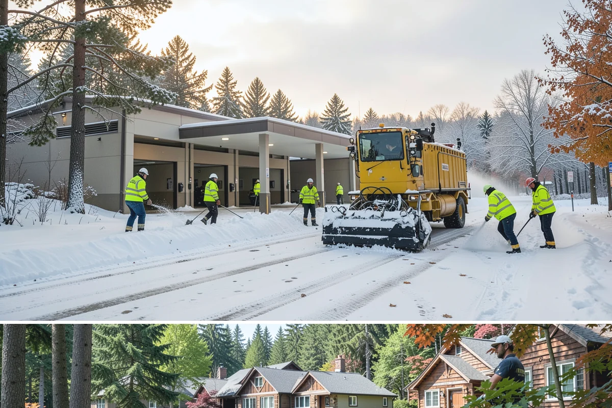 Holiday Snow Removal in Edgewood, Pierce County, WA - Book holiday coverage by early November so your property is locked into a route before the first arctic outflow of the season.