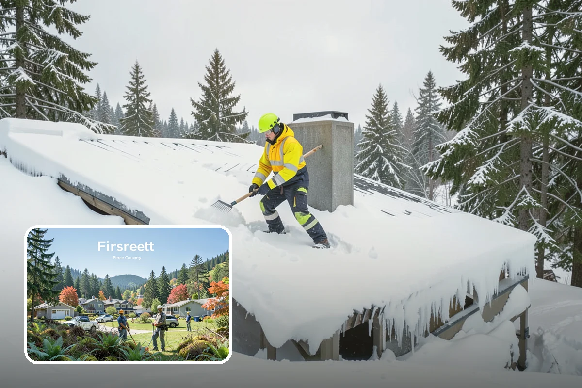Holiday Snow Removal in Fircrest, Pierce County, WA - Guaranteed coverage on Thanksgiving, Christmas, and New Year's when many competitors are closed
