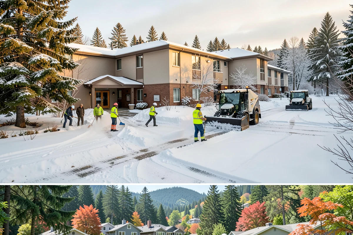 Holiday Snow Removal in Fircrest, Pierce County, WA - Book holiday coverage by early November so your property is locked into a route before the first arctic outflow of the season.