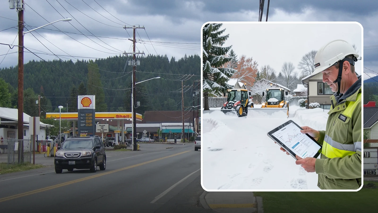 Holiday Snow Removal in Granite Falls, Snohomish County, WA - We keep Western Washington homes and businesses accessible through Thanksgiving, Christmas, and New Year's when a Cascade cold...