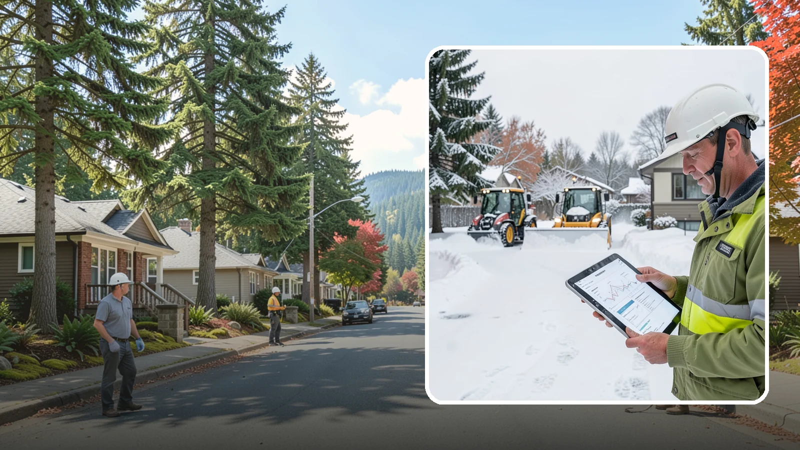 Holiday Snow Removal in Hunts Point, King County, WA - We keep Western Washington homes and businesses accessible through Thanksgiving, Christmas, and New Year's when a Cascade cold...