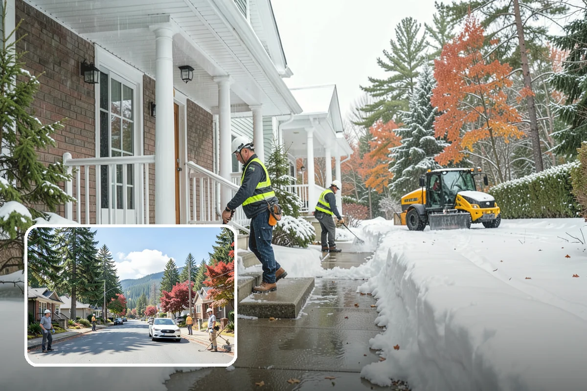Holiday Snow Removal in Hunts Point, King County, WA - Guaranteed coverage on Thanksgiving, Christmas, and New Year's when many competitors are closed