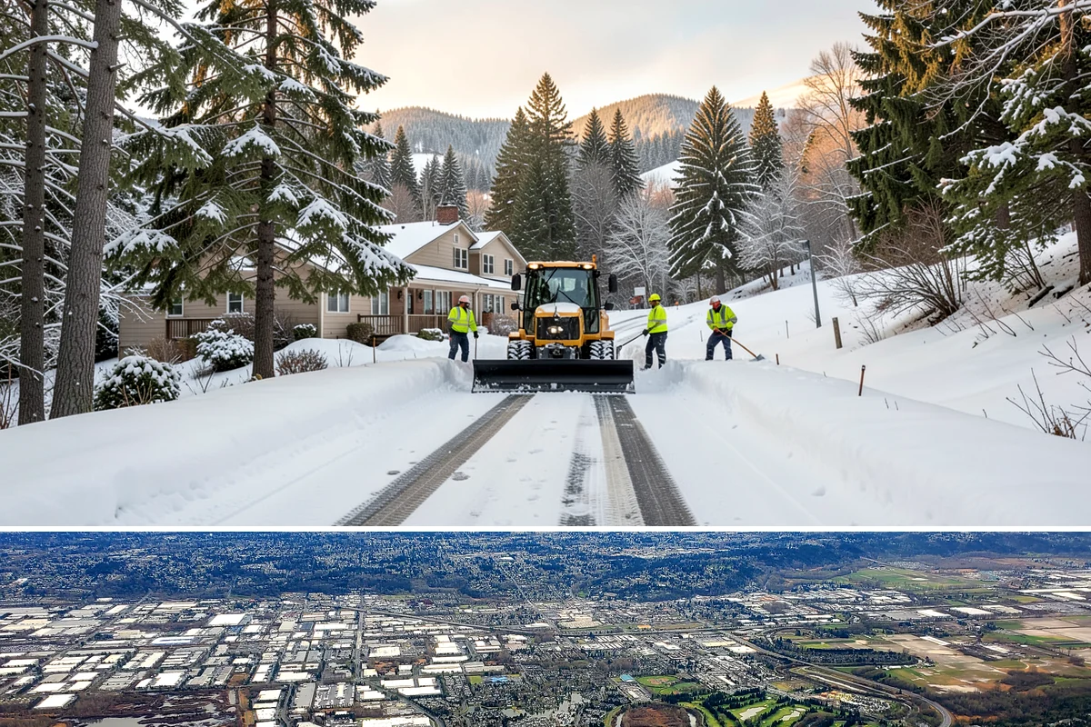 Holiday Snow Removal in Kent, King County, WA - Book holiday coverage by early November so your property is locked into a route before the first arctic outflow of the season.